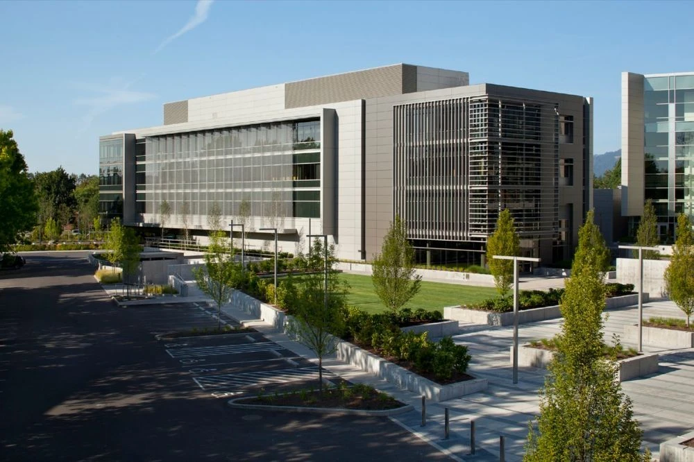 Multi-facility healthcare campus exterior